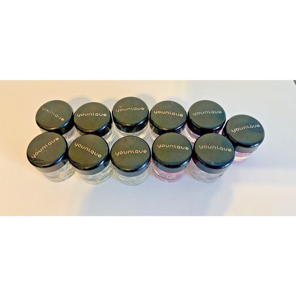 Younique LOT 11 Mineral Pigment Powder Matte Shimmer Blusher Mini Tester Shadow - Picture 2 of 8